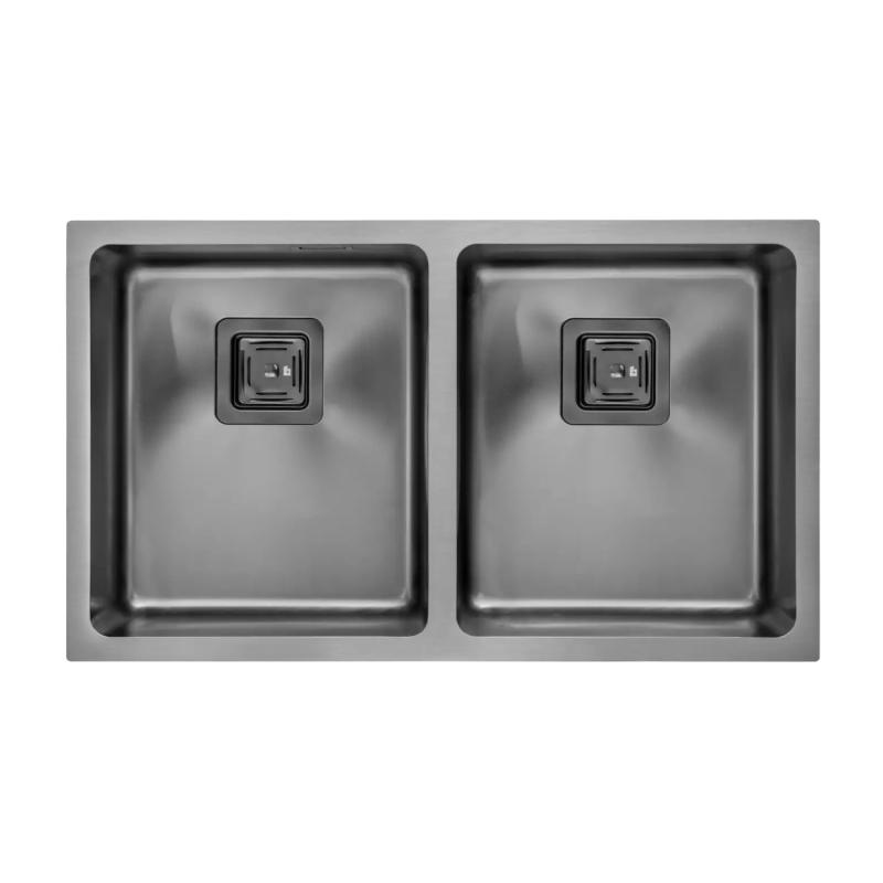 Bacha Doble Cocina Mi Pileta Essentia 671 Black