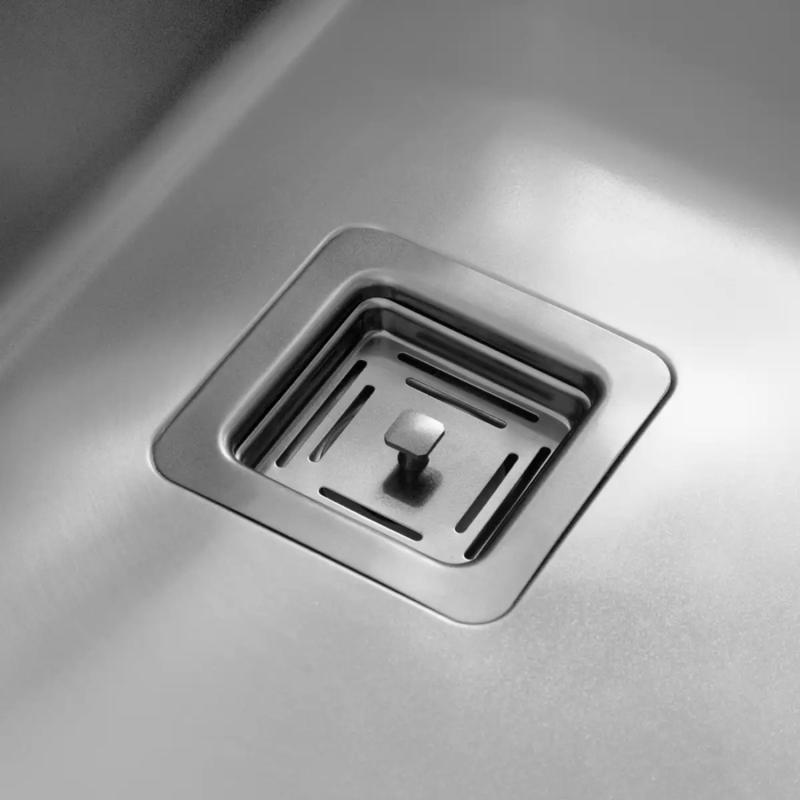 Bacha Cocina Simple 60x40 Mi Pileta Essentia 660 Plateado