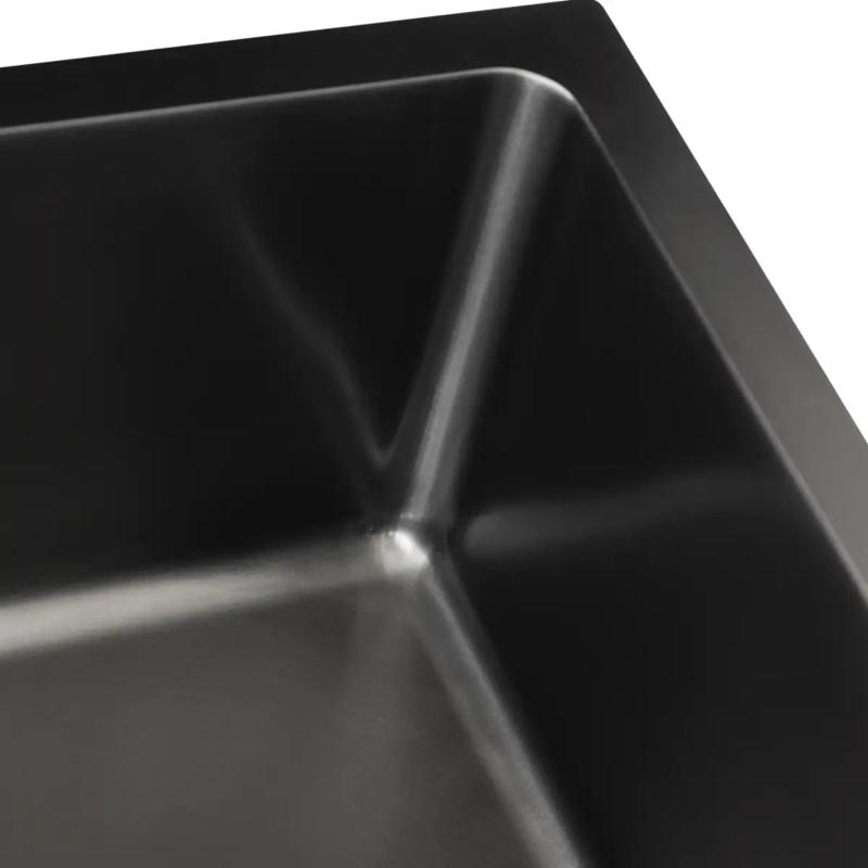 Bacha Cocina Simple 60x40 Mi Pileta Essentia 660 Black