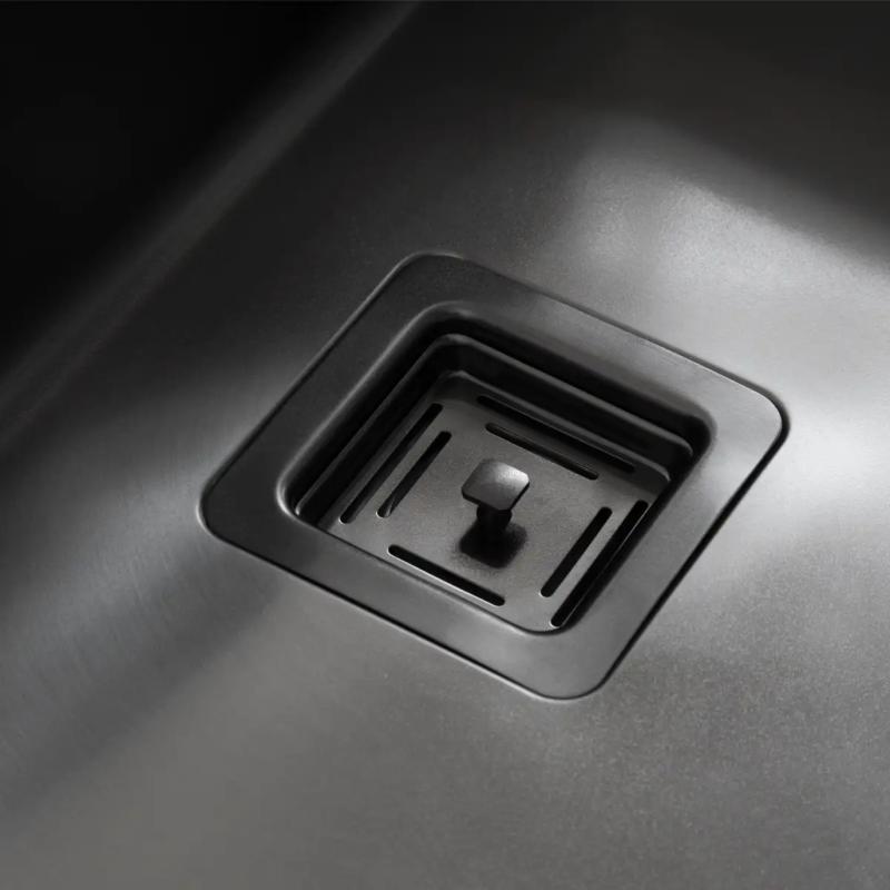 Bacha Cocina Simple 60x40 Mi Pileta Essentia 660 Black