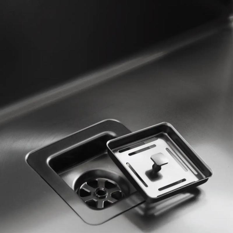 Bacha Cocina Simple 60x40 Mi Pileta Essentia 660 Black