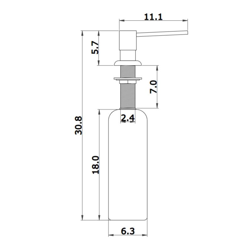 Dosificador De Líquidos Mi Pileta 1000B Negro