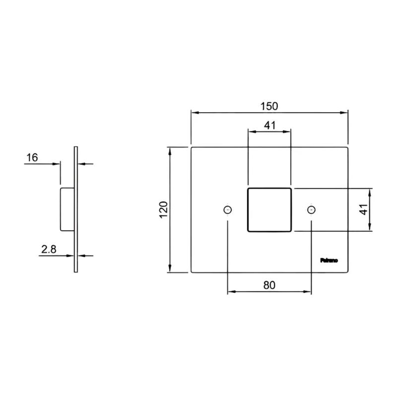 Tapa Tecla Para Válvula De Descarga Peirano A1539G Gold