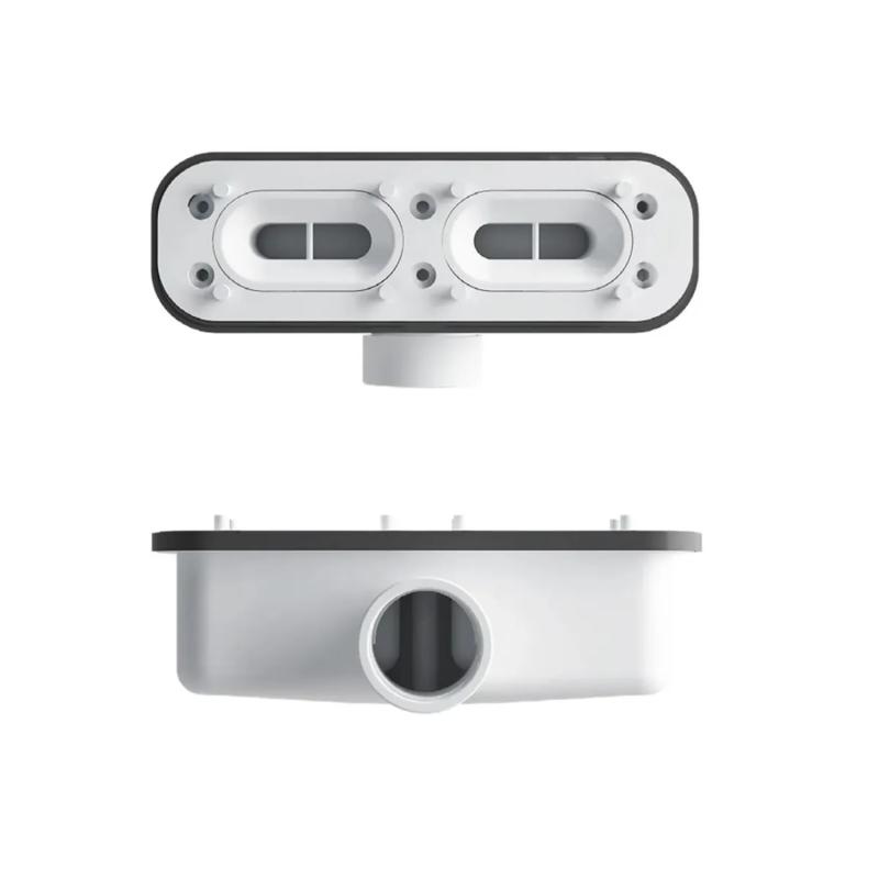 Receptáculo Piso De Ducha Resina Poliester Peirano PDU102N Negro