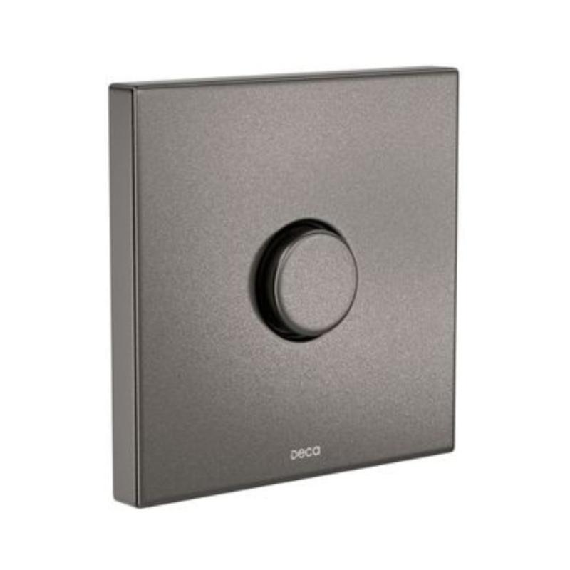 Válvula Automática Deca + Tecla De Descarga Hydra Plus Gris Mate 51013