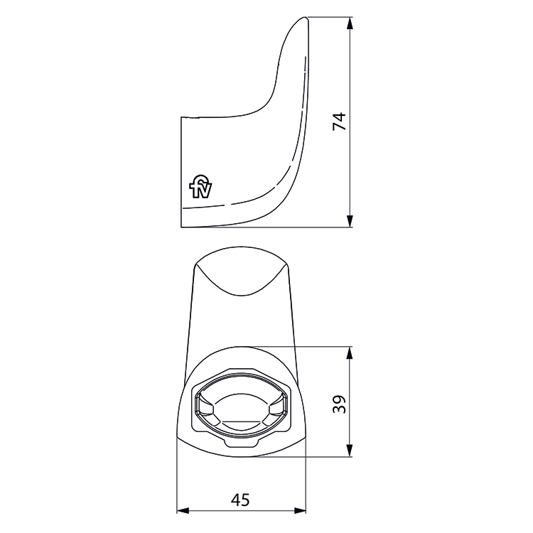 Percha Accesorio Baño Fv Epuyen 0166/L2 Cr Cromo