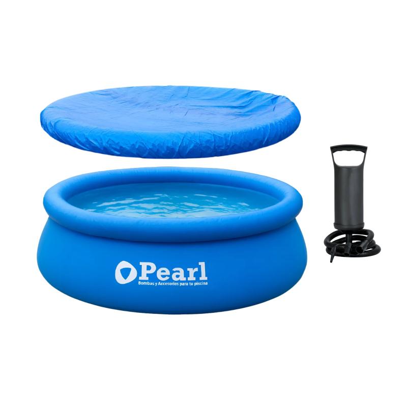 Combo Pileta Inflable 1880L + Cobertor 1880L + Inflador Pearl
