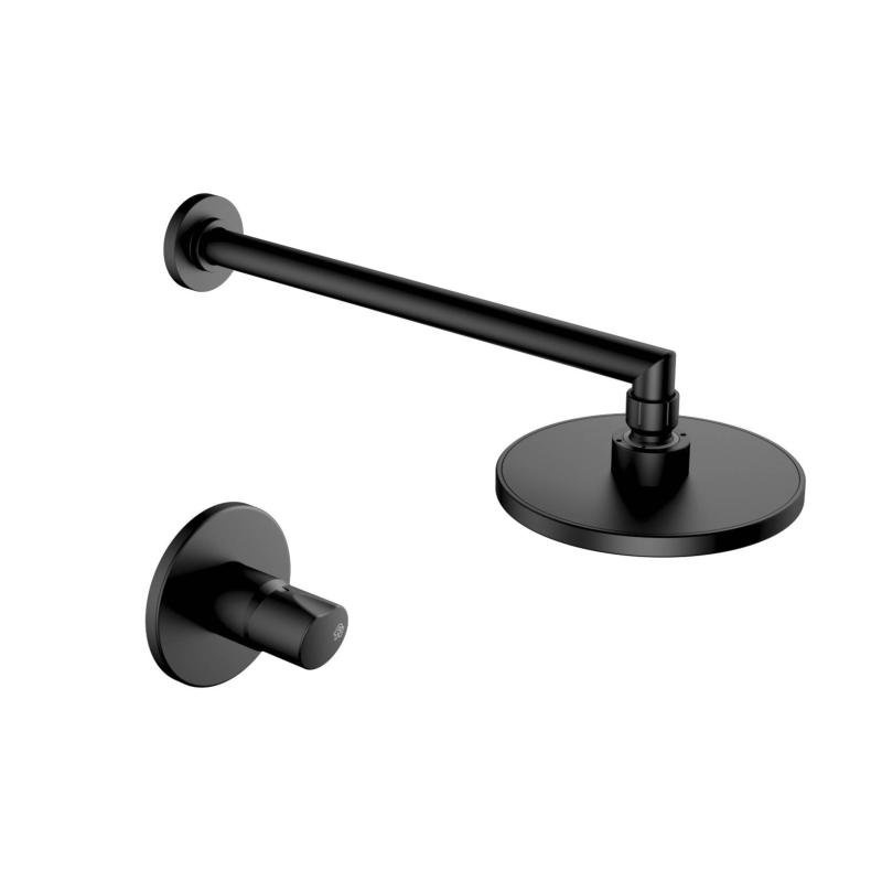 Grifería Monocomando Ducha Sin Transferencia Fv Cilindra 0108/M5 Negro