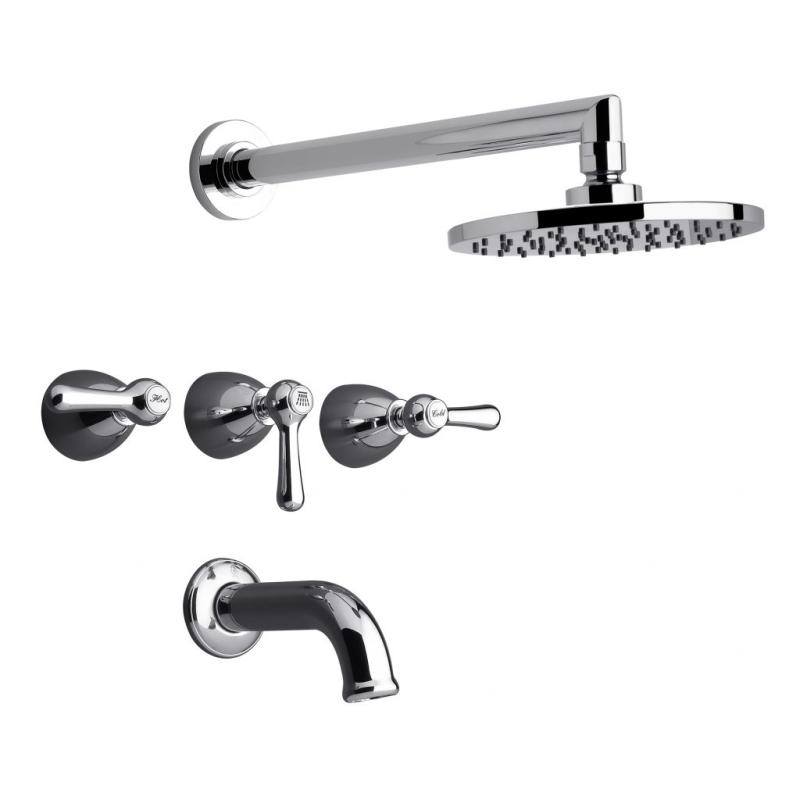 Grifería Ducha Con Transferencia Fv Margot Lever 0103/62L Cromo
