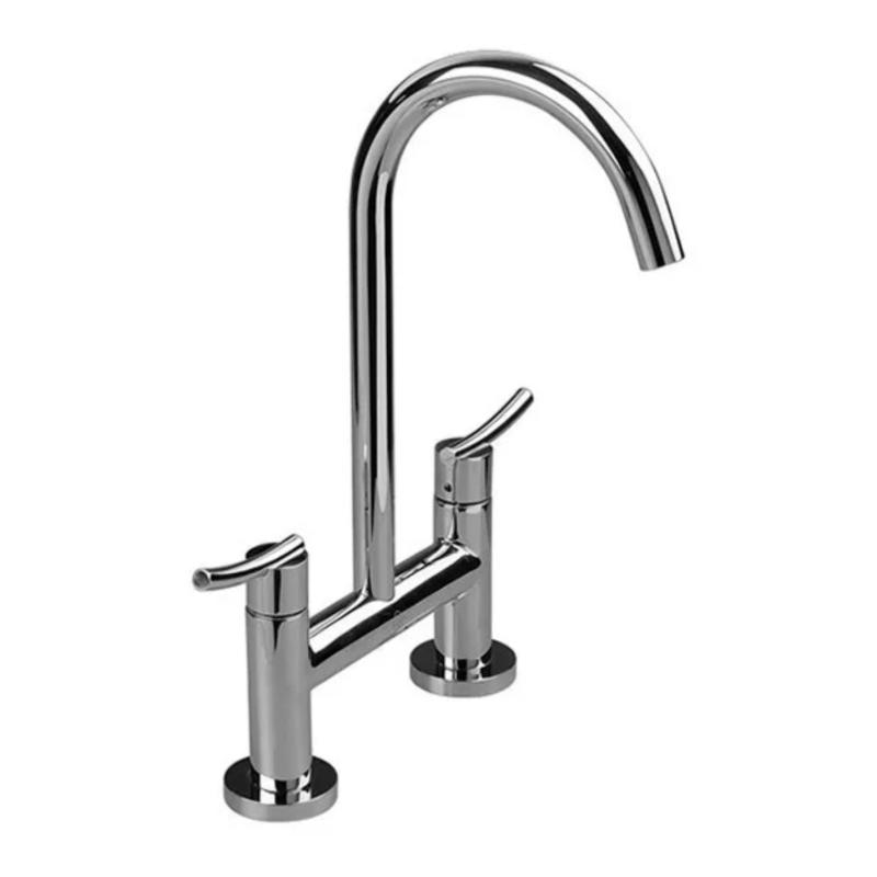 Grifería Mesada Cocina Pico Alto Movil Fv Libby 428/39 Cromo