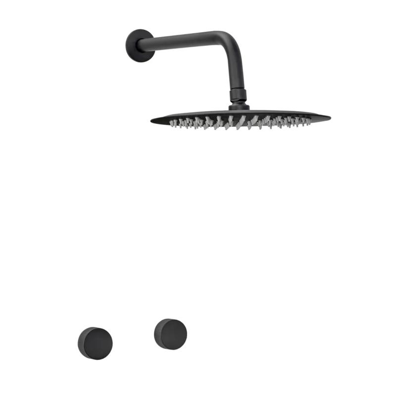 Grifería Ducha Sin Transferencia Peirano Fabric 81-100N Negro Mate