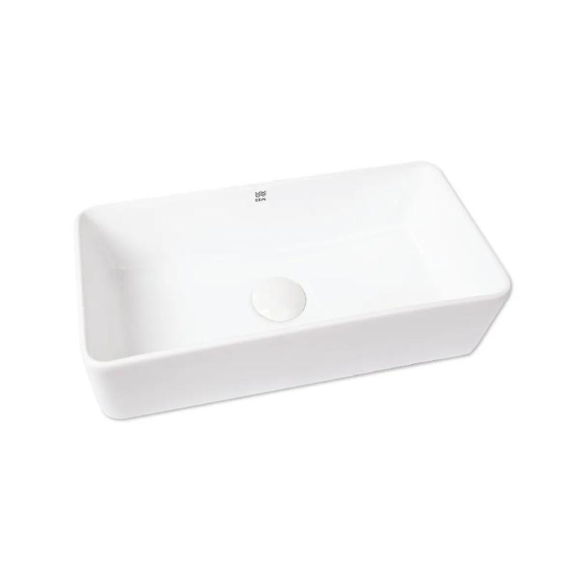 Bacha De Apoyo Rectangular Chica Ideal Moroti Blanco 10055