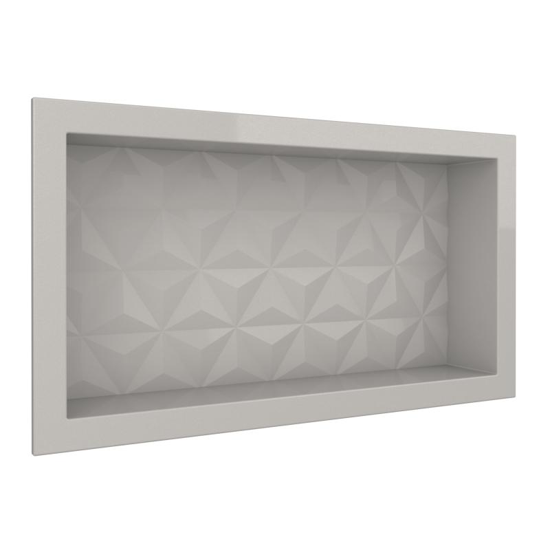 Nicho Texturizado Mármol Sintético 60x30 Cozimax Gris