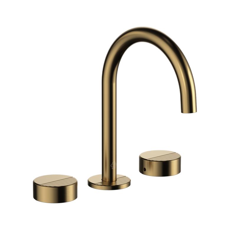 Grifería Lavatorio Baño Fv Grip 0207/L8 Brushed Brass