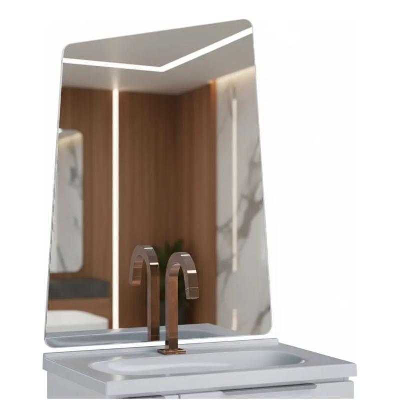 Espejo Para Baño Rectangular Cozimax Topazio 80x60cm