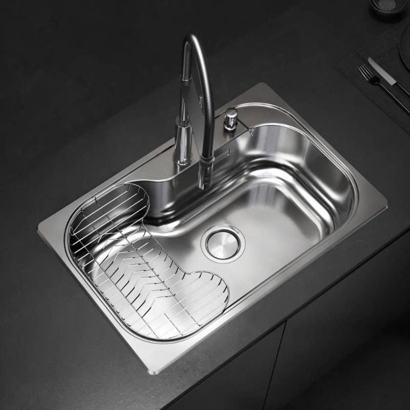 Kit Bacha De Cocina Johnson Acero Luxor Si71 + Accesorios