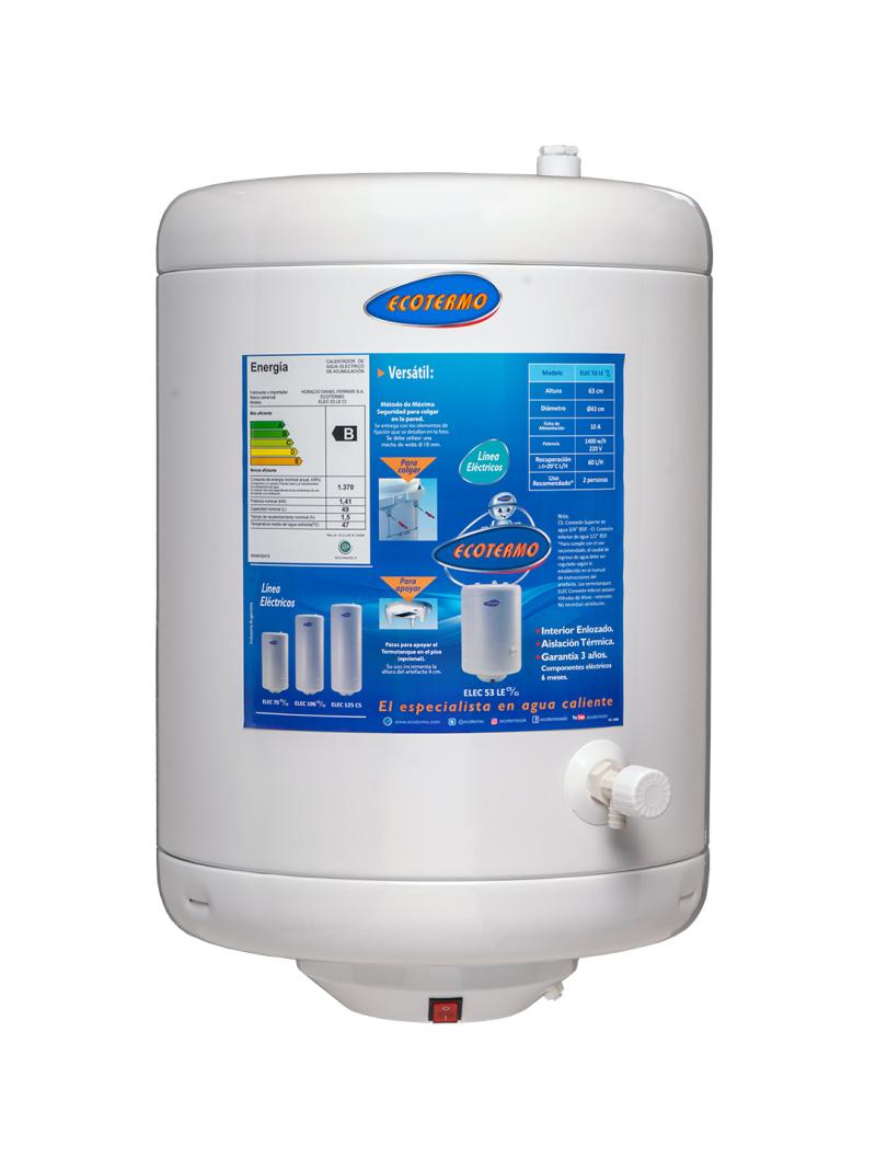 Termotanque Eléctrico Ecotermo Elec Carga Inferior 53 Litros