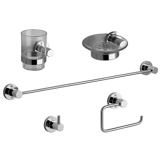 Kit de accesorios para baño Fv California 0179.05/17 Cromo