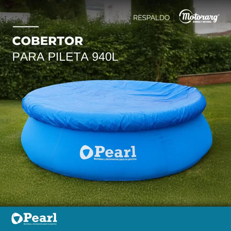 Cobertor Cubre Pileta Inflable Redonda 940lts Pearl Azul