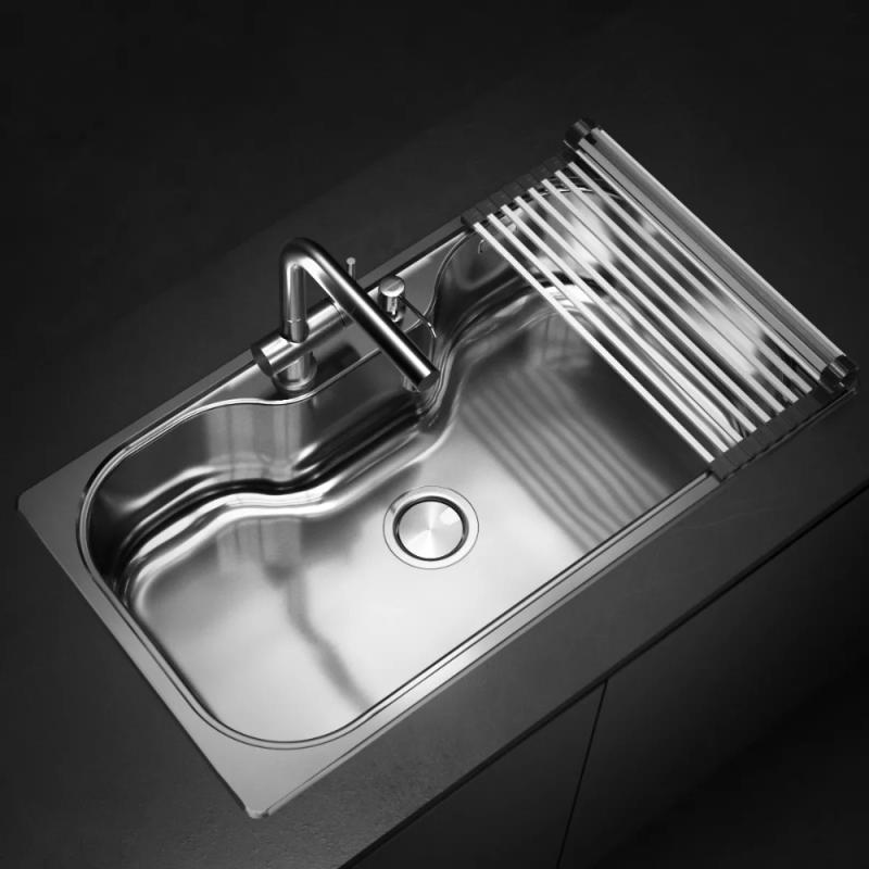 Kit Bacha De Cocina Johnson Acero Luxor Si85 + Accesorios