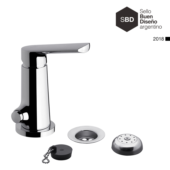 Griferia Monocomando Bidet Con Transferencia Fv Aromo 0189/D8 CR  Cromo