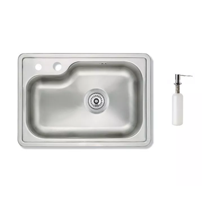 Bacha Cocina Simple con Dosificador Mi Pileta Amica 801ED