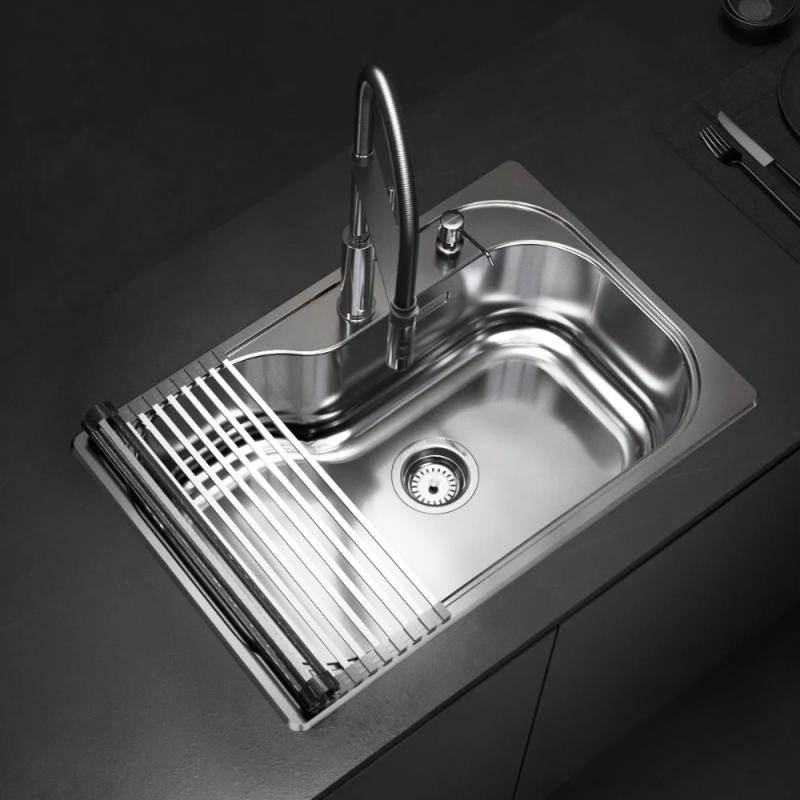 Kit Bacha De Cocina Johnson Acero Luxor Si71 + Accesorios