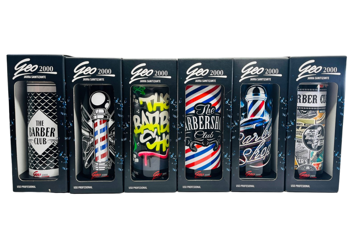 Jarra p/ sanitizante Barber Design Cristal  VA8165