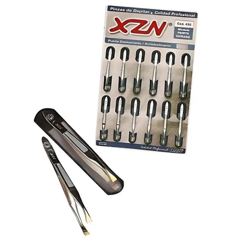 Pinza de depilar Punta Dorada #430 XZN x12un