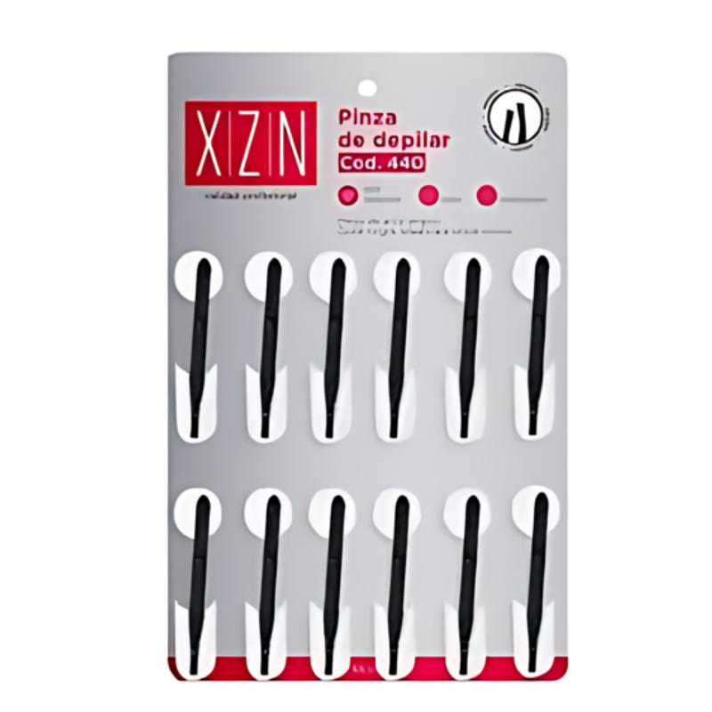Pinza de depilar Negra #440 XZN x12un