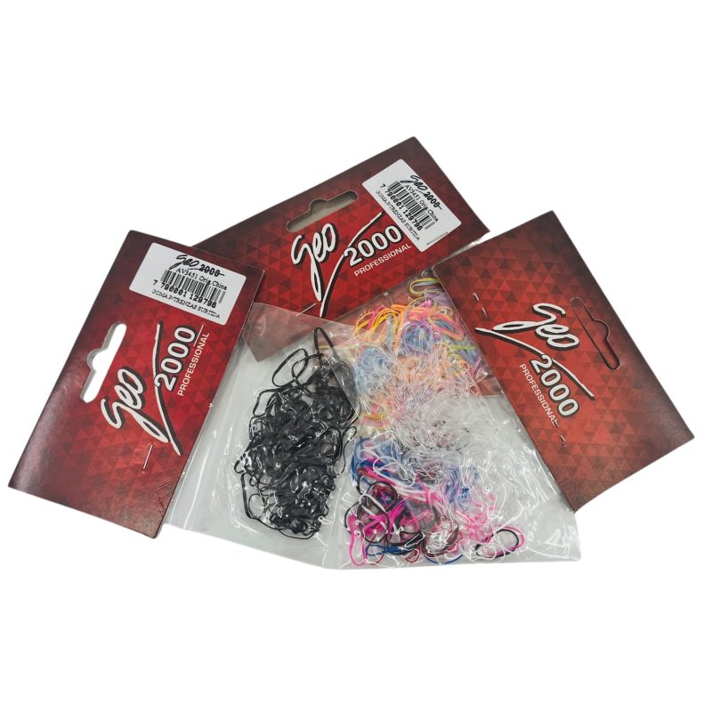 Gomita p/trenzas surtida