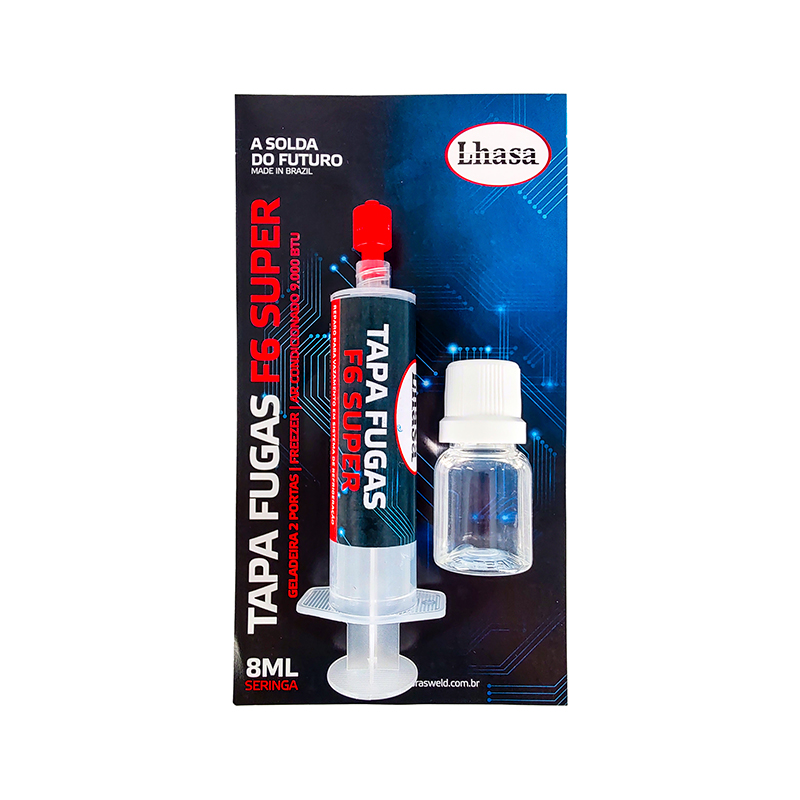Sellador Tapa Fugas F6 Jeringa Refrigerante Multidosis 8ml