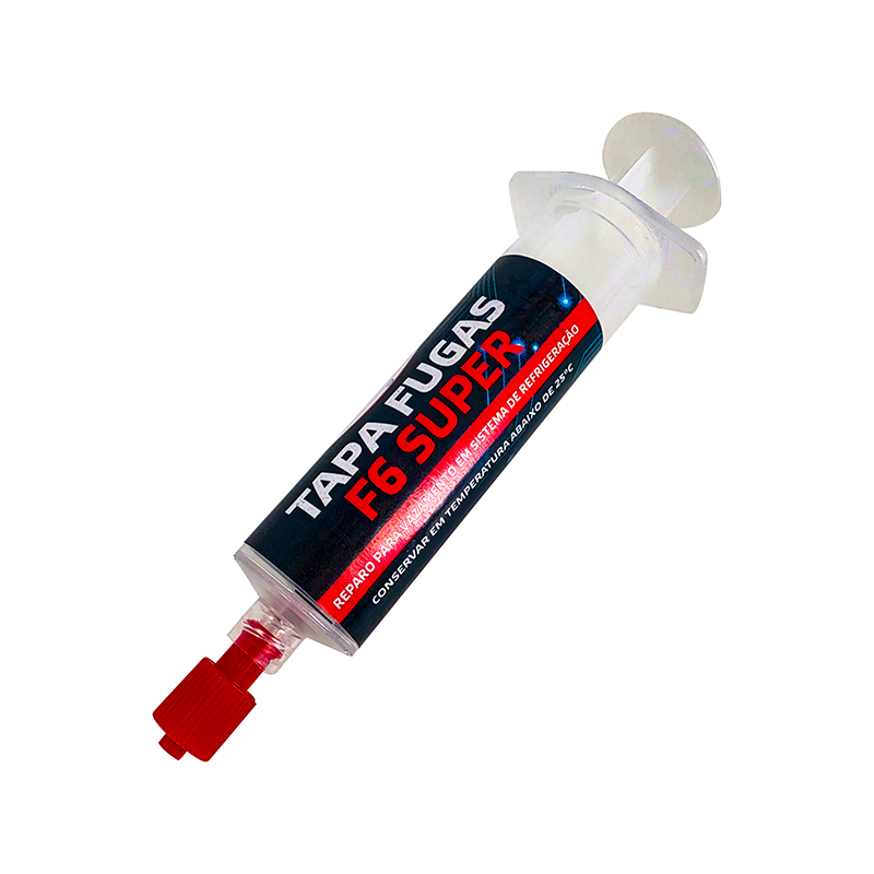 Sellador Tapa Fugas F6 Jeringa Refrigerante Multidosis 8ml