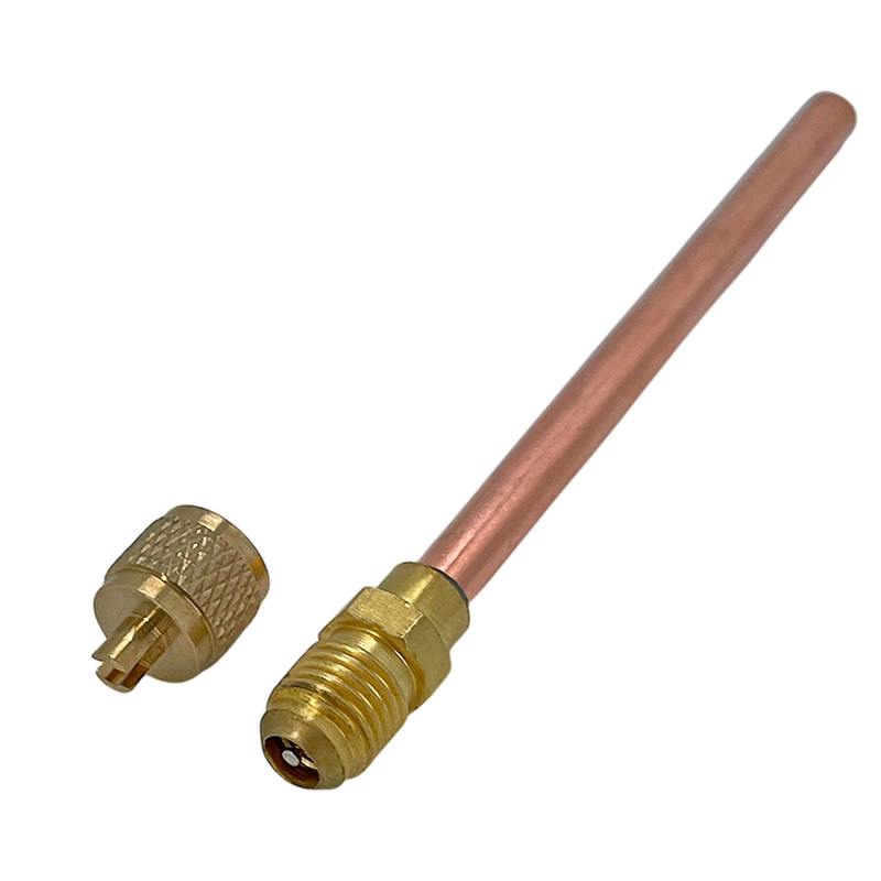 Valvula Chicote 1/4 Soldar Refrigeración Aire Acondicionado