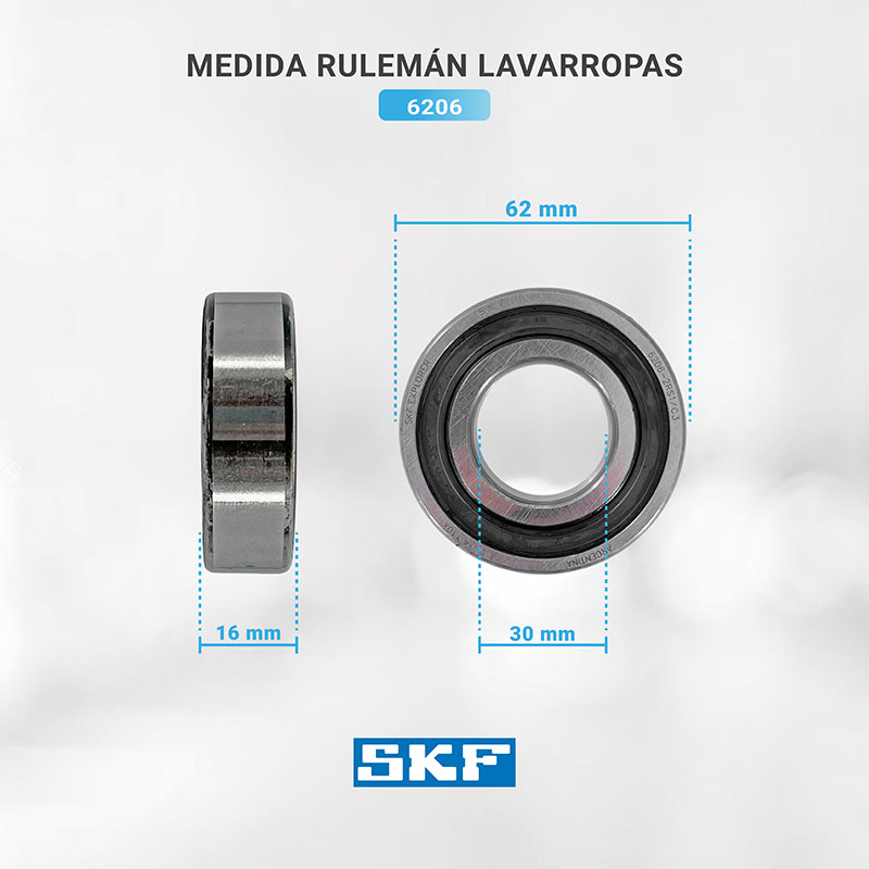 Kit Soporte Eje Para Lavarropas Samsung WF1904WPU, WF1804WPU, WF8650