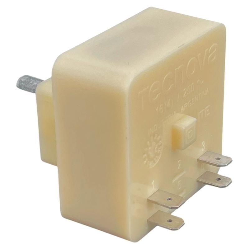 Reloj Lavarropas 4 Contactos Eje Media Caña Tecnova