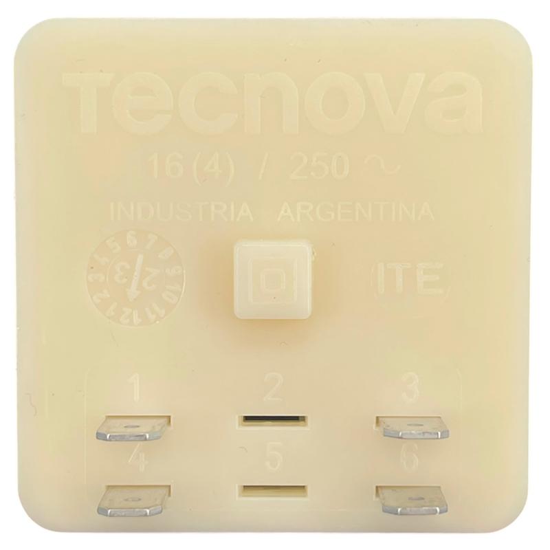 Reloj Lavarropas 4 Contactos Eje Media Caña Tecnova