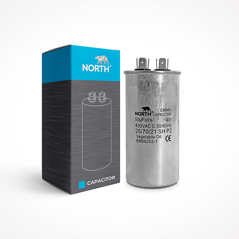 Capacitor Para Aire Acondicionado 50 Mf 450 Vac North