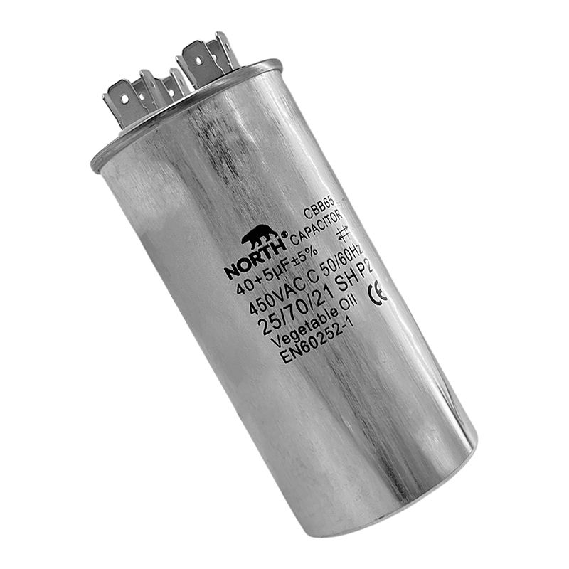 Capacitor Dual 40 + 5 Mf Aire Acondicionado North 450 Vac
