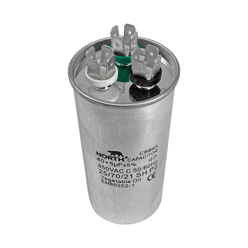 Capacitor Dual 40 + 5 Mf Aire Acondicionado North 450 Vac