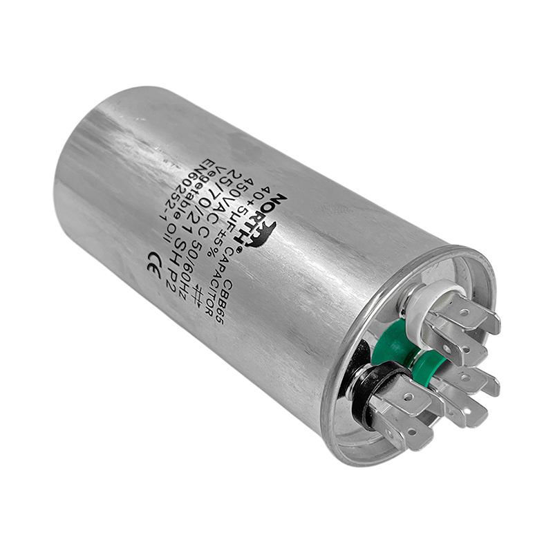 Capacitor Dual 40 + 5 Mf Aire Acondicionado North 450 Vac
