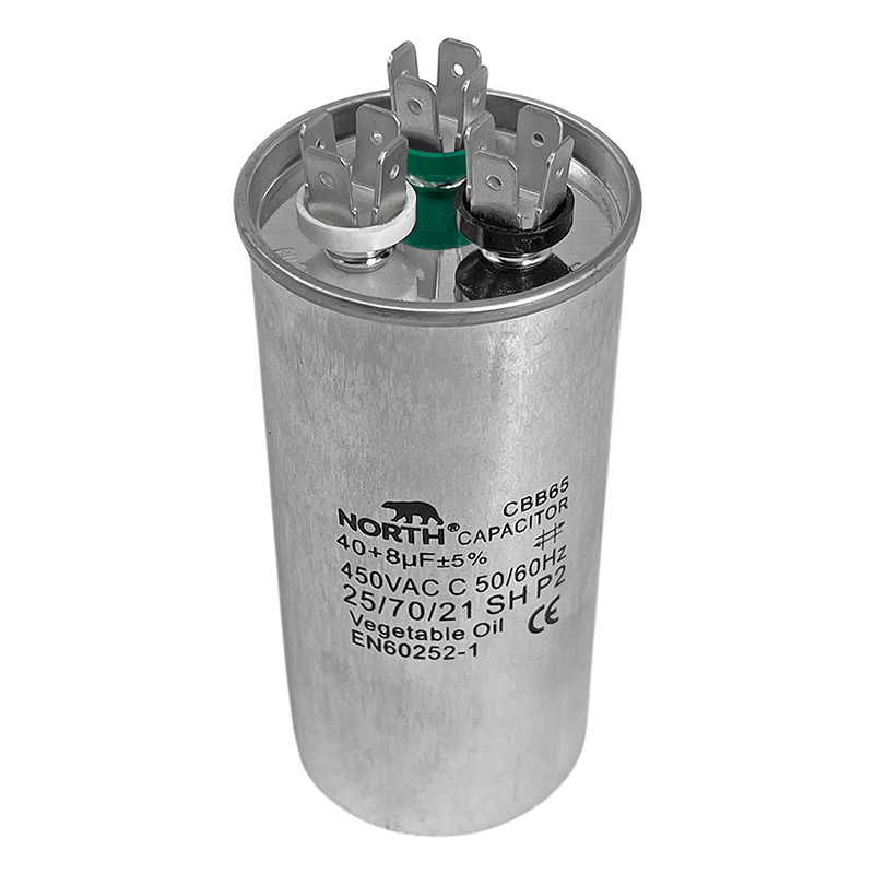 Capacitor Metalico Aire Acondicionado Split Dual 40 + 8 Uf