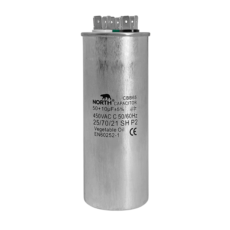 Capacitor Metalico Aire Acondicionado Split Dual 50 + 10 Uf