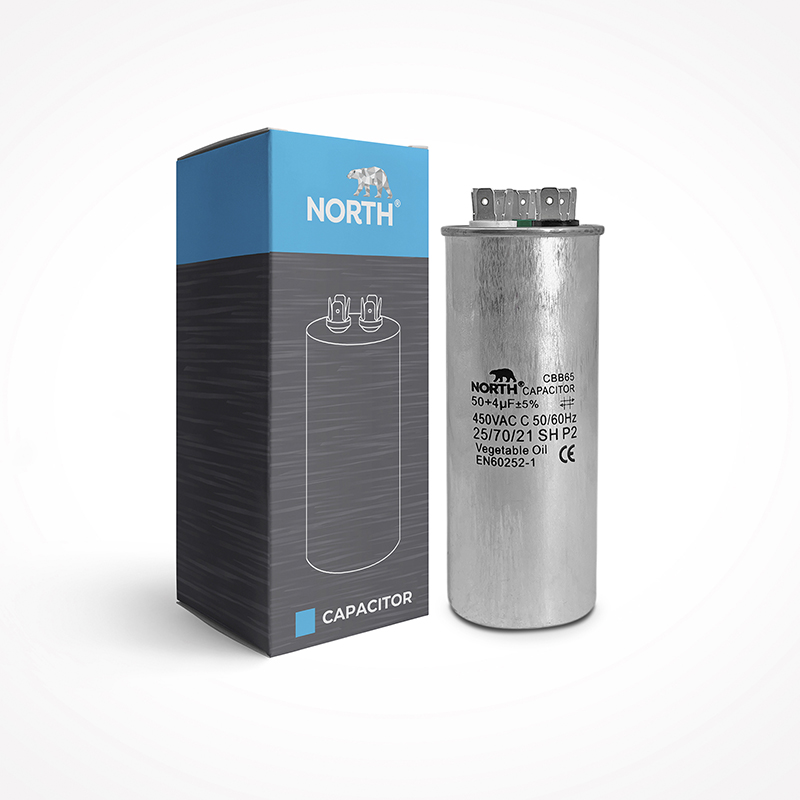 Capacitor Aire Acondicionado 50+4 Microfaradios 450vac North