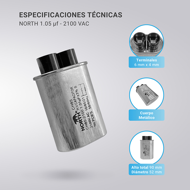 Capacitor Microondas 1,05 Mf Uf North