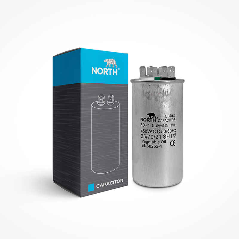 Capacitor Metalico Dual 30 + 1,5 Mf Aire Acondicionado Split