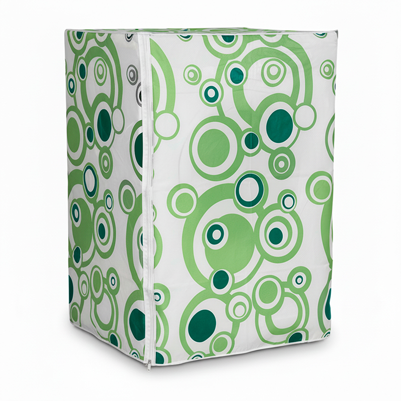 Funda para lavarropas 60x60x81 carga frontal estampada impermeable verde