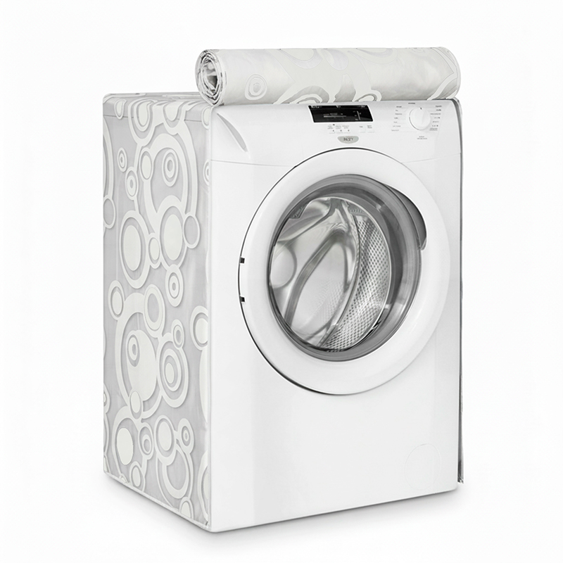 Funda para lavarropas 60x60x81 carga frontal estampada impermeable transparente
