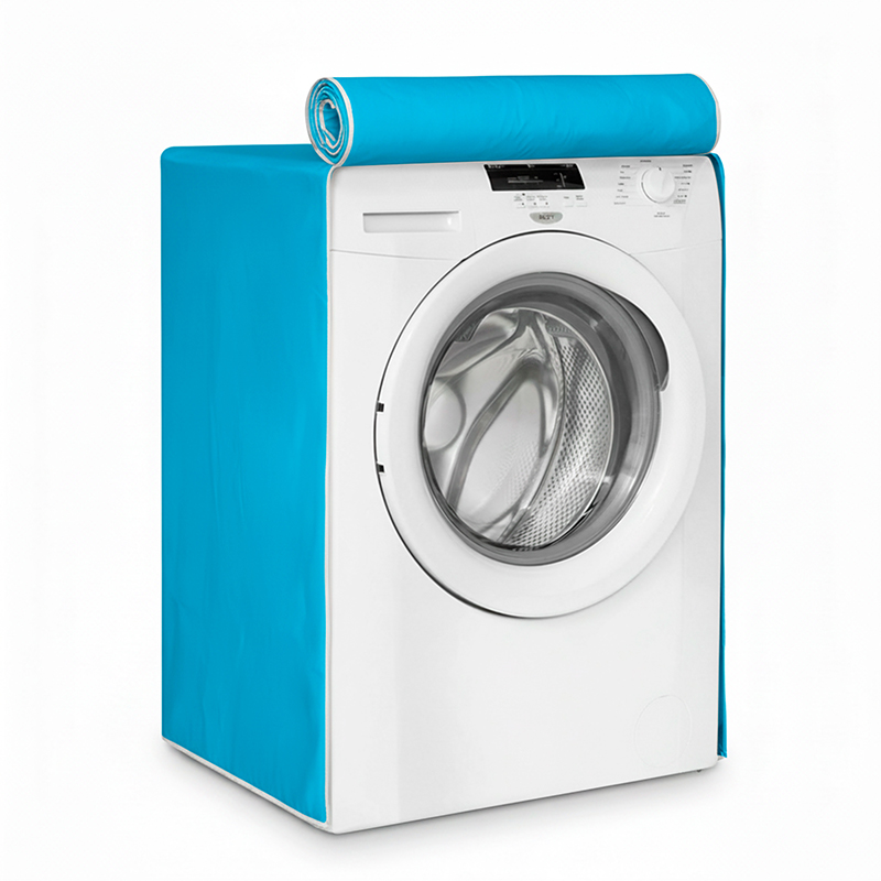 Funda para lavarropas 60x50x81 carga frontal estampada impermeable Celeste