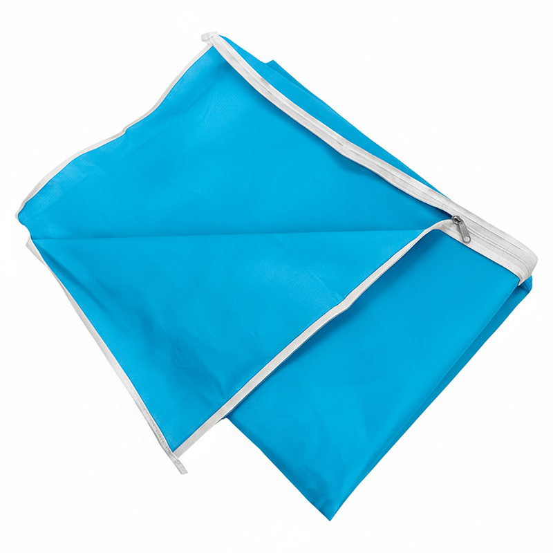 Funda para lavarropas 60x50x81 carga frontal estampada impermeable Celeste